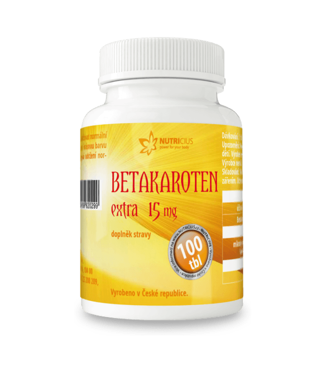 Betakaroten EXTRA 15 mg tbl.100
