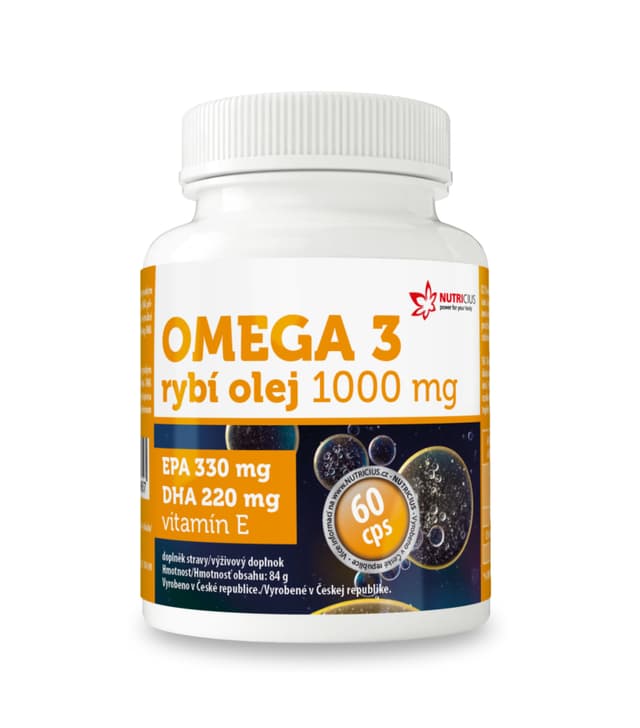 Omega 3 Rybí olej 1000 mg 60 kapslí