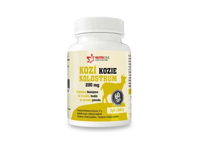 Kozí kolostrum 200 mg IgG 54% 60 kapslí