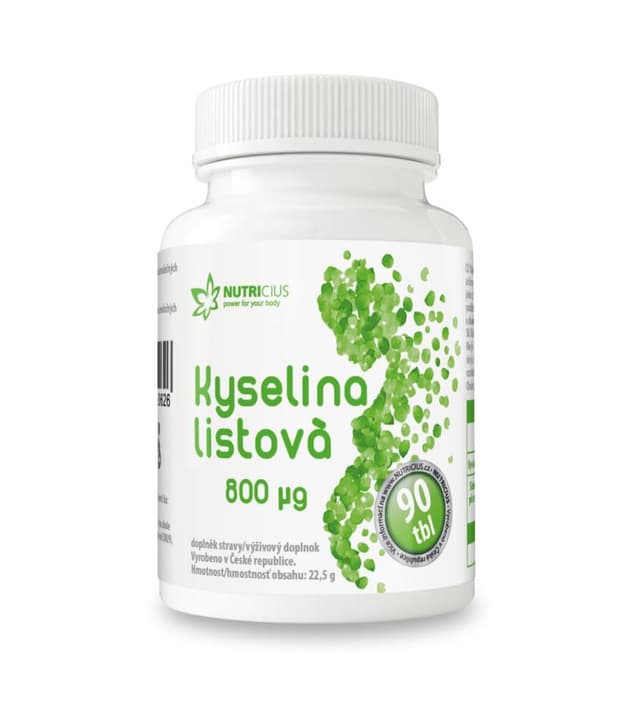 Kyselina listová 800 mcg tbl.90