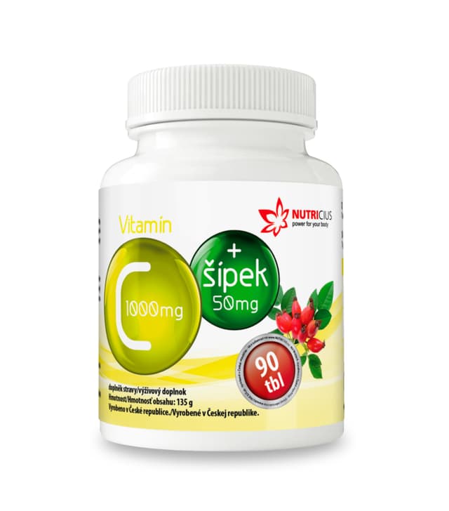 Vitamín C 1000 mg + šípek 50 mg tbl.90